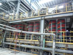 6S選礦搖床多采用偏心肘板式搖動機構